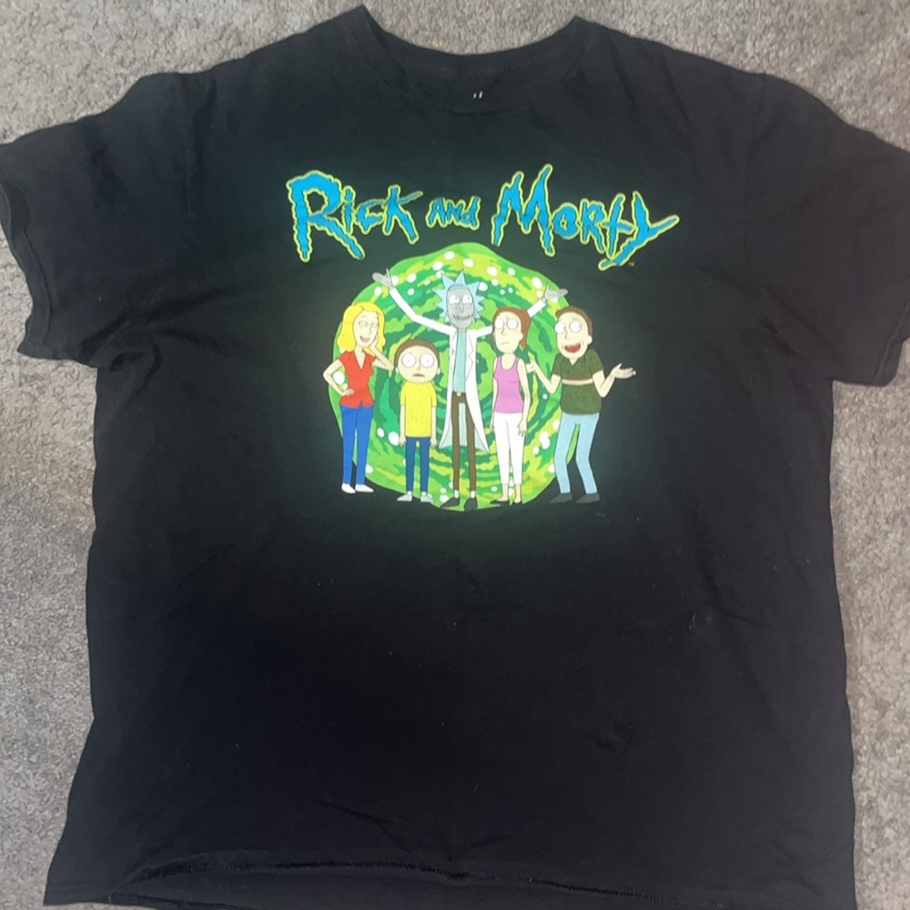 Rick & Morty Hybrid Tee Shirt Size Large